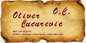 Oliver Cucurević vizit kartica